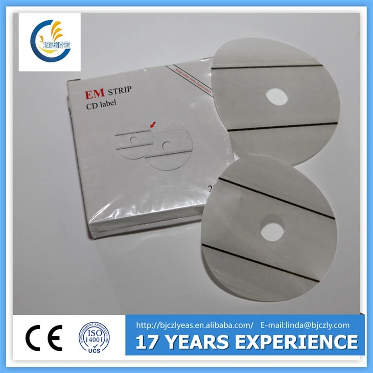 Etichetta di sicurezza EM CD (due strisce)