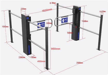 Porta di sicurezza per cancello ad alto livello in acrilico